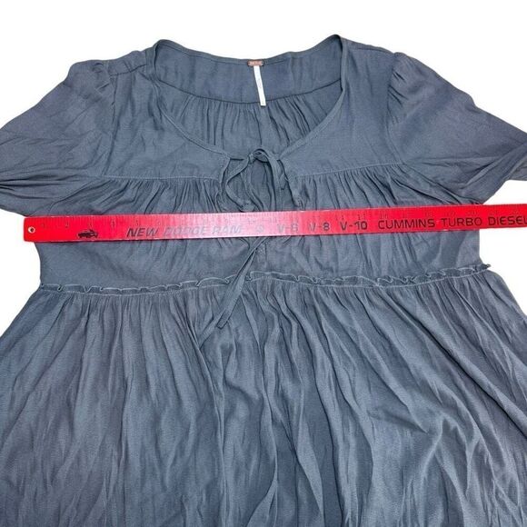 Free People A Few of My Favorite Things Bell Sleeve Blouse Women’s Size Small - Picture 5 of 8